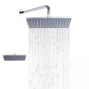 RAINSHOWER TUCSON CHROME ET NOIR 245x145MM SUR STOCK