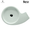 LAVABO URBI 3 A POSER SUR PLANC 58X40 cm BLC