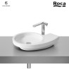 LAVABO URBI 3 A POSER SUR PLANC 58X40 cm BLC