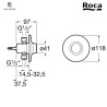 ROBINET ENCASTRE TEMPORISE SPRINT- N  POUR URINOIR CHR ( SUR STOCK)