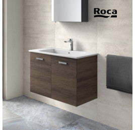 SET MEUBLE VICTORIA 2 PORTE 80CM WENG AVEC LAVABO RESINE