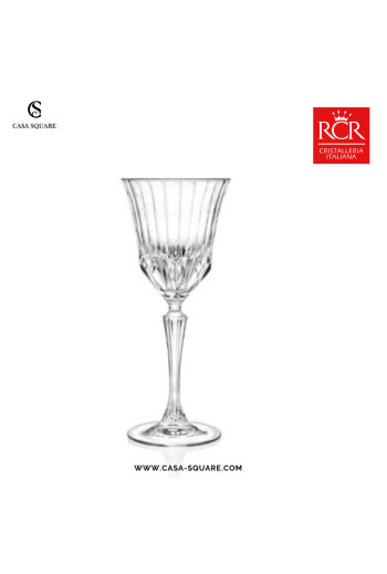 SET DE 6 VERRES À PIED 22 CL VIN BLANC ADAGIO CRISTAL RCR