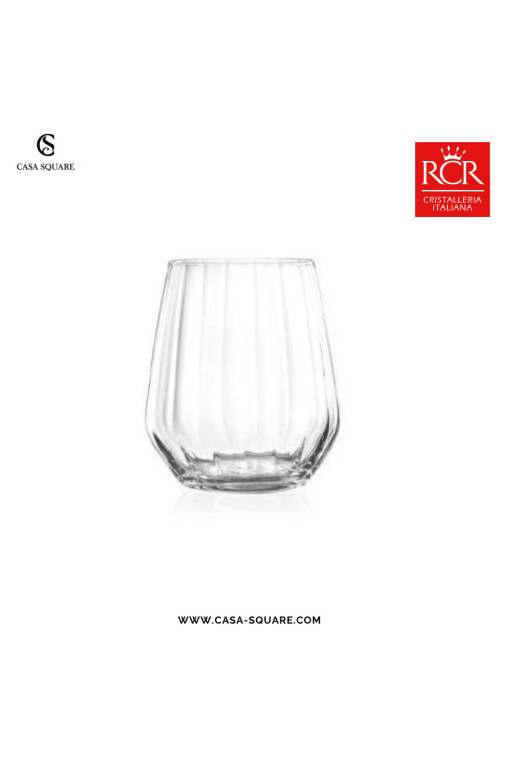 SET DE 6 VERRES À EAU 43 OPTIC CRISTAL RCR