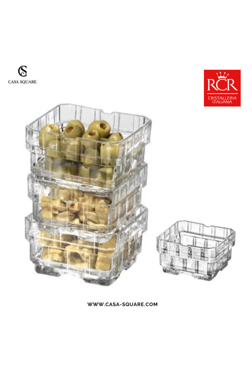 SET DE 6 COUPELLES STACK  20C1 CRISTAL RCR