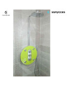 COLONNE DE DOUCHE THERMOSTATIQUE SOL COULEUR VERT (SUR STOCK)