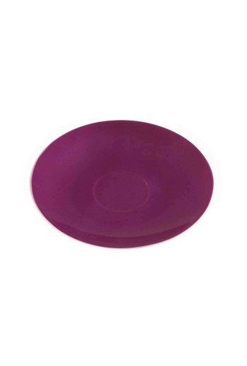 Petite assiette TRUFFAUT violet en porcelaine