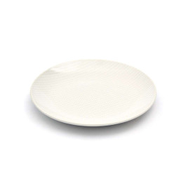 Set de 6 assiettes plates PEARL en porcelaine