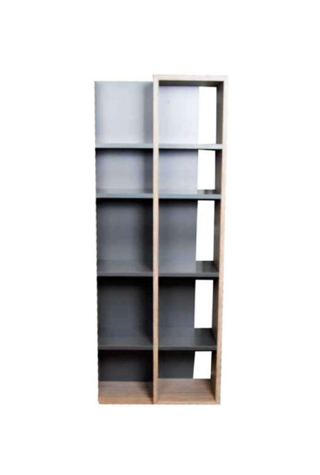 Bibliothèque graphite/chêne MODULE 150X60cm