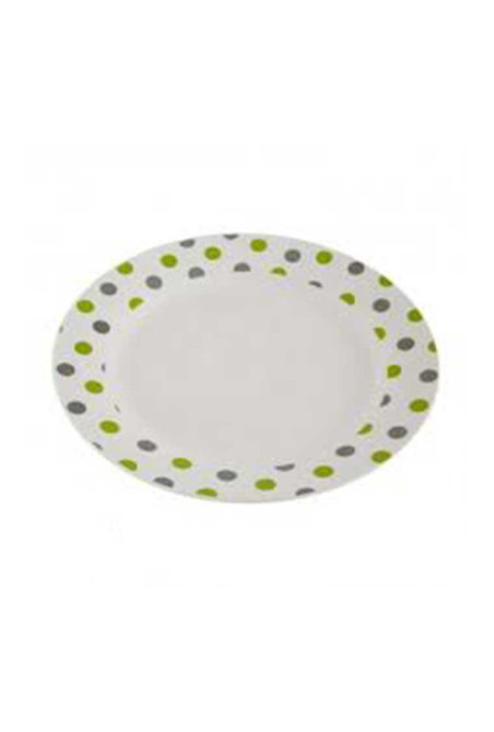 Assiette plate verte TRUFFAUT