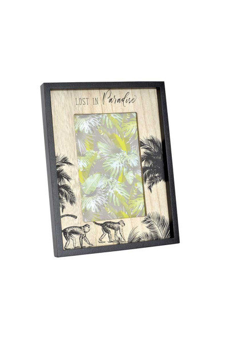 Cadre photo BLACK PARADISE en bois 10X15 cm noir