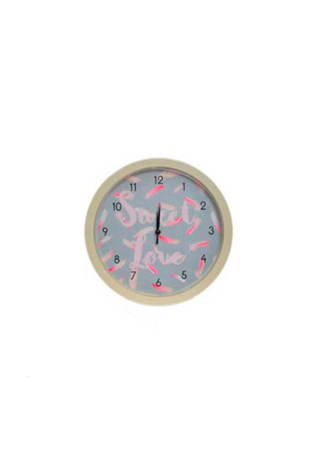 Horloge murale beige SWEET LOVE 25 cm