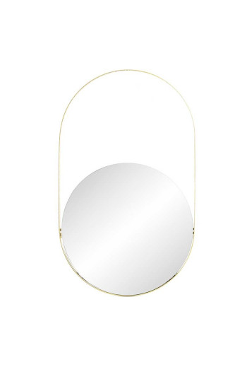 Miroir CHIC avec accroche doré en métal 27X2X45,5 cm