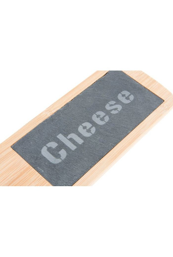 PLANCHE APÉRITIVE  ARDOISE EN BAMBOU POUR FROMAGE 27,5X10 cm