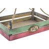 Set de 3 SUPPORT POT JARDIN en BOIS 33X33X13 cm