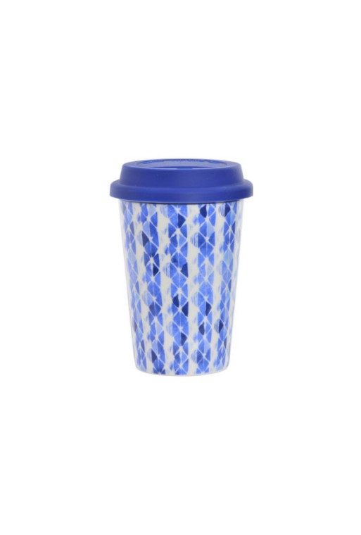 Mug avec couvercle en porcelaine 400ML.