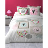 Housse de couette HEARTLOVE 260X240 cm + 2 Taies d'oreiller 63x63 cm