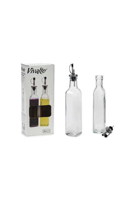 SET de 2  bouteilles pour huile et vinaigre  0,3L