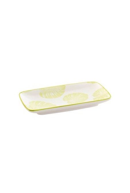 Plateau vide poche trefle en jaune 23x12,5 cm