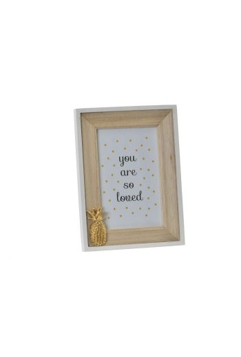 Cadre Photo YOU ARE SO LOVED en Blanc  10x15 cm