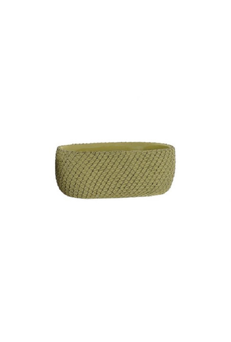 Support pot en ciment vert 21X12X9  cm