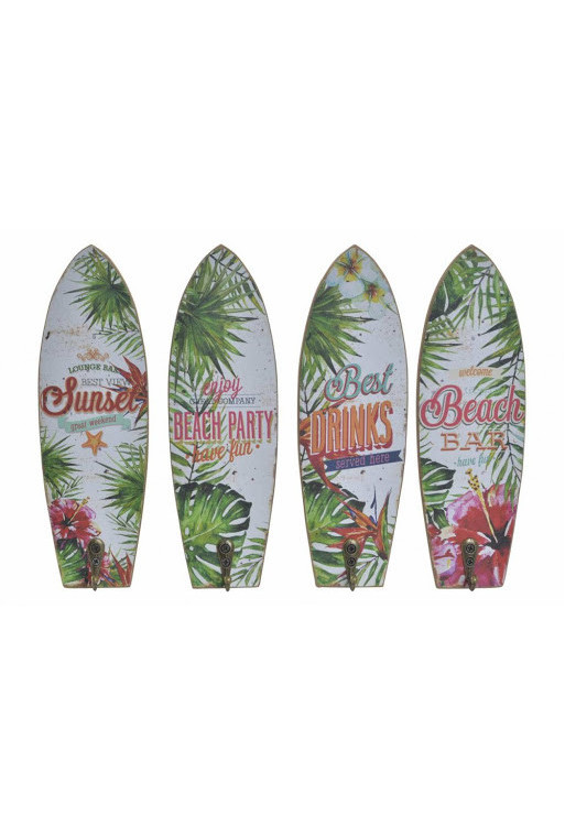 PORTE MANTEAU MURAL TROPICAL   7X22