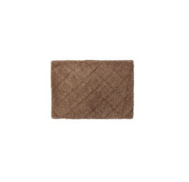 TAPIS DE BAIN  LOSANGE  EN MARRON  60X40cm