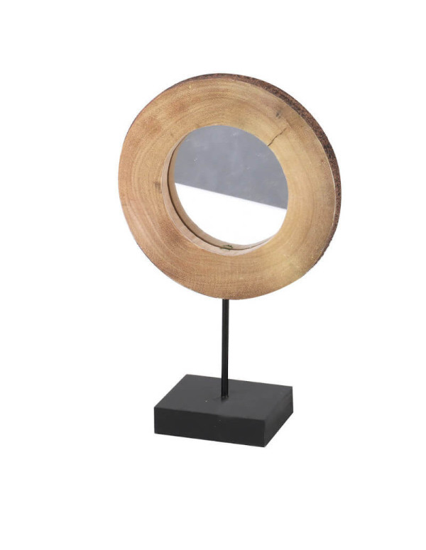 Miroir Rondin de Bois – grand Modèle –