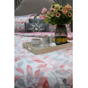 Housse de couette 240x260 cm  flora rose + 2 taies d'oreiller