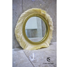 Miroir boho EN GRIS 38X2X38 cm