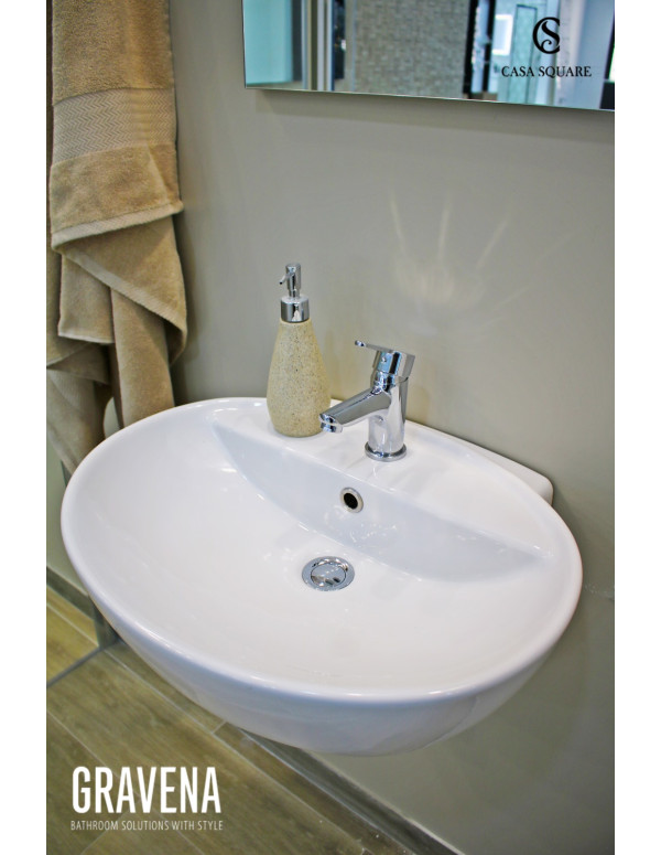 LAVABO CLARA 57CM BLANC