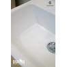 PACK LAVABO ROND 65 CM + SEMI COLONNE BLANC