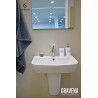 PACK LAVABO ROND 65 CM + SEMI COLONNE BLANC