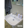 PACK LAVABO ROND 65 CM + SEMI COLONNE BLANC