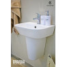 PACK LAVABO ROND 45 CM + SEMI COLONNE BLANC