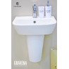 PACK LAVABO ROND 45 CM + SEMI COLONNE BLANC