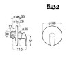 MITIGEUR DOUCHE MONODIN-N COMPLET CHR A ENCASTRER SUR STOCK