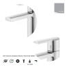 MITIGEUR LAVABO MIA AVEC CARTOUCHE C3 CHROME