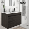 SET MEUBLE SOFIA- 80 CM ROBLE+ LAVABO 80 EN RESINE